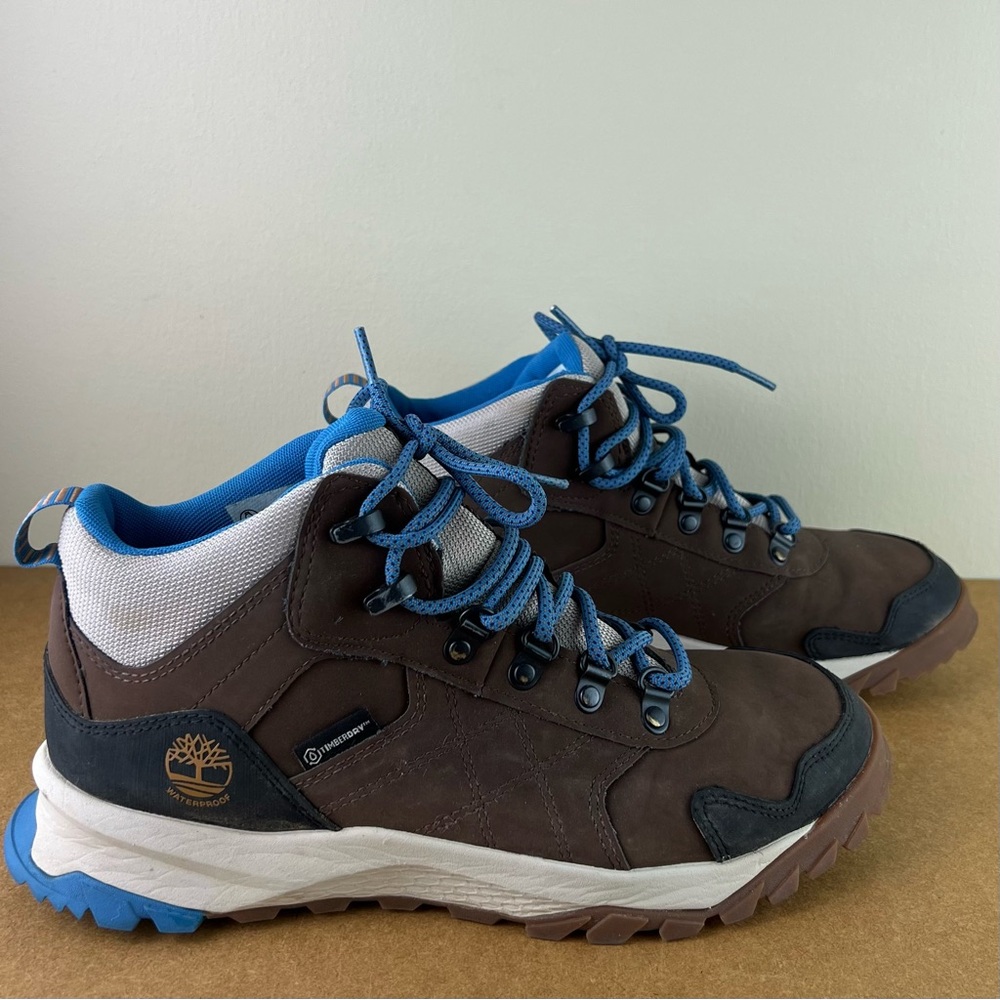 TIMBERLAND BROWN WATERPROOF MID HIKER BOOTS - Picture 4 of 13